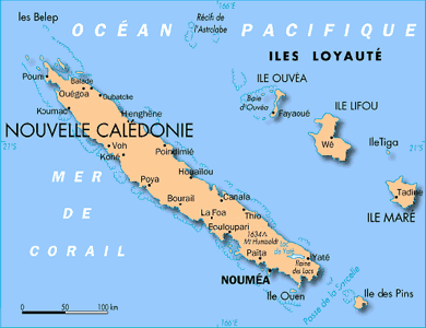 Map of Noumea 